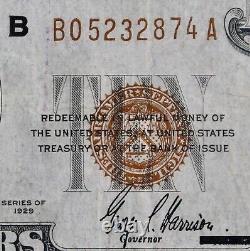$10 1929 brown seal Federal Reserve Bank Note B05232874A ten dollar, New York