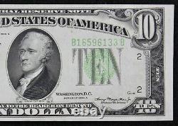 $10 1934A CU Mule Federal Reserve Note B16596133B ten dollar series A, bp441, NY
