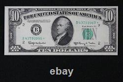 $10 1950E AU Star Federal Reserve Note B43793968 series E, ten dollar, New York