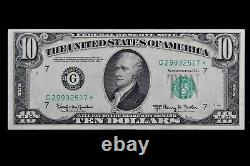 $10 1950E Star CU Federal Reserve Note G29932517 series E, ten dollar, Chicago