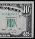 $10 1950 Au Narrow Federal Reserve Note B15623479c Plain Series B2 Ny Ten Dollar