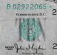 $10 1950 Star Narrow Federal Reserve Note B02922065 Plain Series, New York Ten$