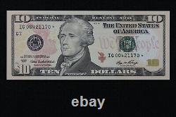 $10 2006 Gem CU Star Federal Reserve Note IG00421170 ten dollar, Chicago, 640K