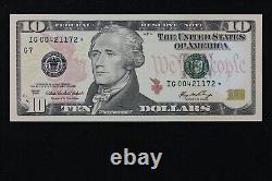 $10 2006 Gem CU Star Federal Reserve Note IG00421172 ten dollar, Chicago, 640K