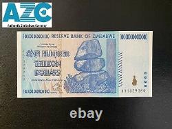 10 note stack Authenticated Zimbabwe 100 Trillion $ Banknote Free Ship P-91
