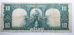 1901 $10 Ten Dollars Bison Legal Tender United States Note