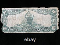 1902 $10 Ten Dollar Emporium PA National Bank Note Currency (Ch. 3255)