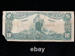 1902 $10 Ten Dollar New Orleans LA National Bank Note Currency (Ch. 3069)