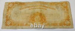 1922 Ten Dollar United States Gold Certificate Bank Note! Serial#h81537490