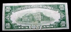 1929 $10 Honeybrook National Currency Small Size Note Ten Dollar Currency - #51