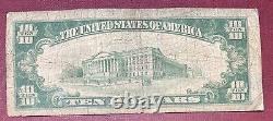 1929 $10 National Currency Note Ten Dollar Bill Oklahoma City OK #62738