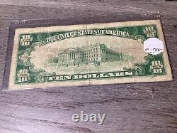 1929 Ten $10 Dollar National Currency Note $10 Bill Covington, KY-6203