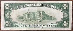 1929 Ten Dollar Bill $10 National Currency New York NY #75613