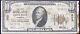 1929 Ten Dollar Bill $10 National Currency Note High Grade Au With Spots #9618