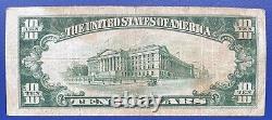 1929 Ten Dollar National Currency Bill $10 Note Chester Pennsylvania #73783