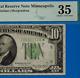 1934a $10 Frn Minneapolis Star Pmg 35 Rare Total 19 Star Notes Known Fr-2006-i