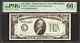 1934 A $10 Federal Reserve Note Philadelphia Fr. 2006-c Cb Block Pmg Gem 66 Epq