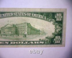 1934 A $10 TEN Dollar NORTH AFRICA Emergency Issue Silver Certificate Note NICE