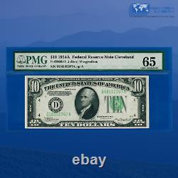 1934-A $10 Ten Dollars Federal Reserve Note Cleveland, PMG 65 #02397