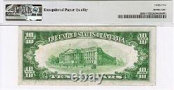 1934-d $10 Atlanta Star Note Superb Pmg Choice Very Fine 35 Epq And Rare