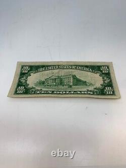 1934c $10 TEN DOLLAR BILL FEDERAL RESERVE NOTE New York Rare Star Note Freeship