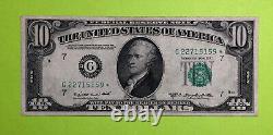 1950C Chicago 10$ Ten Dollar STAR NOTE- Rare Almost Uncirculated