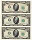 1950-d 1950-e And 1950-e $10 Ten Dollar Federal Reserve Notes Nice Crisp Au/cu