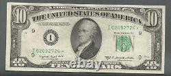 1950-c $10 Ten Dollars Star Frn Federal Reserve Note Minneapolis, Mn