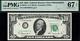 1963 $10 Philadelphia Federal Reserve Note Frn 2016-c. Pmg 67 Epq. Top Pop 2/0