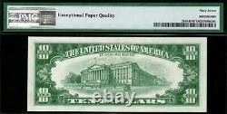 1963 $10 St. Louis STAR Federal Reserve Note FRN 2016-H. PMG 67 EPQ. TOP POP