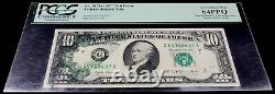 1977 $10 FRN, Partial Back to Face Offset, Smear on Face, PCGS V CH New 64 PPQ