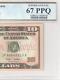 2009 10$ Ten Dollar Note Near Solid Fancy Serial Number 66666613 Pcgs 67 Ppq