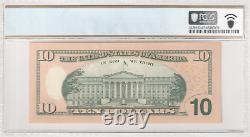 2009 10$ Ten Dollar Note Near Solid Fancy Serial Number 66666623 PCGS 67 PPQ