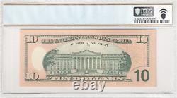 2009 10$ Ten Dollar Note Near Solid Fancy Serial Number 66666643 PCGS 67 PPQ