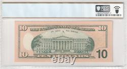 2009 10$ Ten Dollar Note Near Solid Fancy Serial Number 66666681 PCGS 67 PPQ
