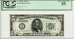 FR 1950-E 1928 $5 Federal Reserve Note 55 CHOICE ABOUT NEW