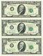 Fr #2016 $10 1963 (3) Federal Reserve Notes Asst Districts Dc-6202