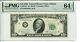 Fr 2016-f Star 1963 $10 Federal Reserve Note Pmg 64 Epq Choice Uncirculated