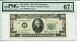 Fr 2064-l 1950e $20 Federal Reserve Note Pmg 67 Epq Supberb Gem Uncirculated