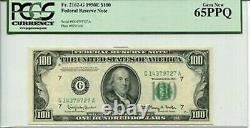 FR 2162-G 1950E $100 Federal Reserve Note PCGS 65PPQ Gem New