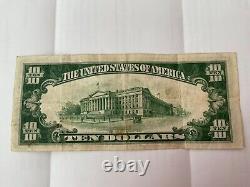 Federal reserve note SERIES OF 1934 A Ten Dollar Bill $10