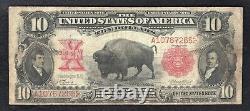 Fr. 115 1901 $10 Ten Dollars Bison Legal Tender United States Note Very Fine