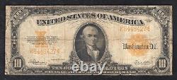Fr. 1173 1922 $10 Ten Dollars Hillegas Gold Certificate U. S. Currency Note