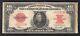 Fr. 123 1923 $10 Ten Dollars Pokerchip Legal Tender United States Note Vf