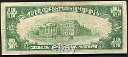Fr. 2004-b 1934 $10 Ten Dollars Star Frn Federal Reserve Note New York, Ny