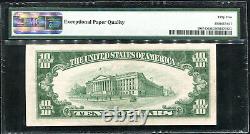 Fr. 2007-d 1934-b $10 Ten Dollars Frn Federal Reserve Note Pmg Au-55epq