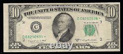 Fr. 2013-c 1950-c $10 Star Federal Reserve Currency Note Philadelphia, Pa Unc
