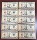 Lot Of 10 Uncirculated $10 Ten Dollar Bills Series 2017a Sequential Notes Lot #2