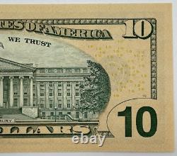 NEW SERIES 2017A $10 Uncirculated TEN Dollar Bills Sequential Notes LOT of 10