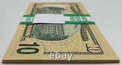 NEW Series 2017A $10 Uncirculated TEN Dollar Bills 20 Sequential Bank Notes (B)